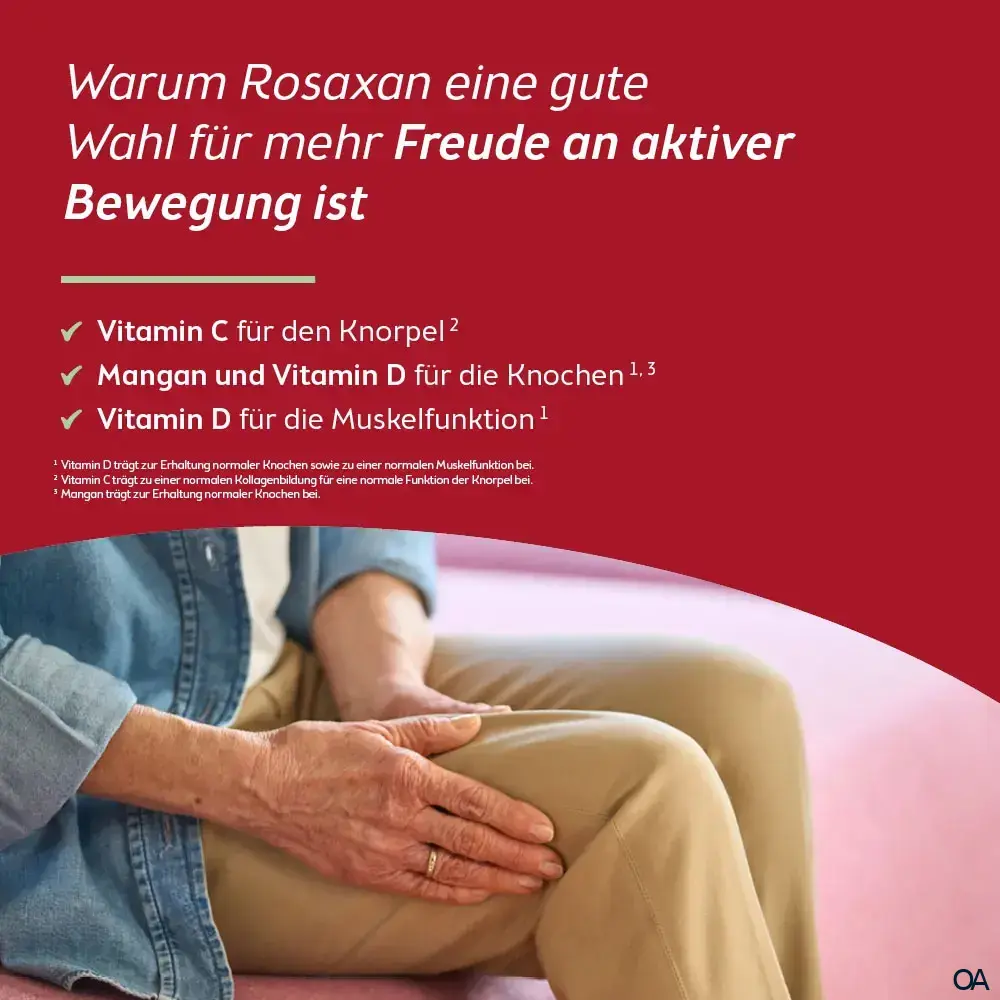 RosaXan® Saft 750 ml + Vitamin D Tabletten 20 Stück