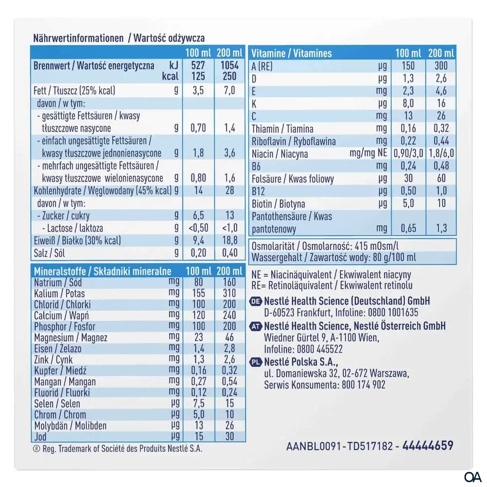 Resource® Protein Aprikose Trinknahrung 200 ml