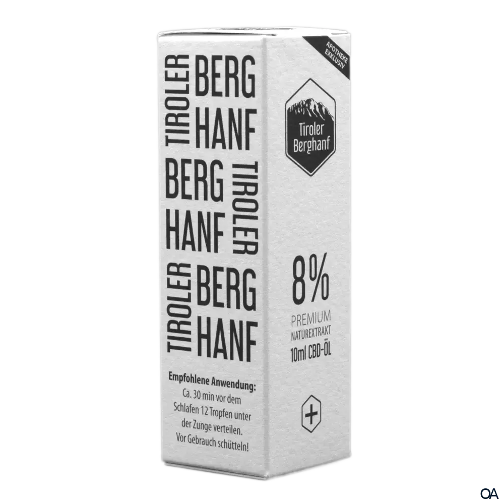 Tiroler Berghanf Premium 8% CBD Öl mit Melatonin Tiroler Berghanf Premium 8% CBD Öl mit Melatonin