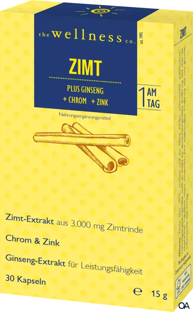 Wellness ZIMT + GINSENG + CHROM + ZINK Kapseln Wellness ZIMT + GINSENG + CHROM + ZINK Kapseln