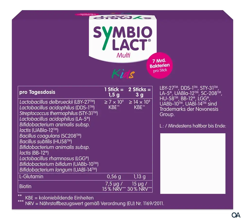 SymbioLact® Multi Kids Sticks