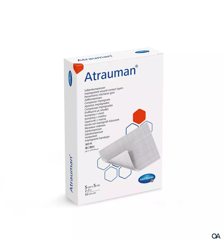 Atrauman® Salbenkompressen steril, 5 x 5 cm