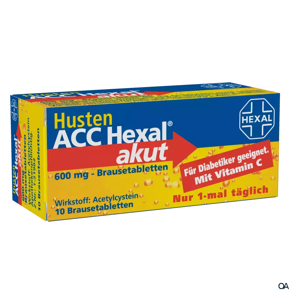 Husten ACC Hexal akut 600 mg Brausetabletten Husten ACC Hexal akut 600 mg Brausetabletten