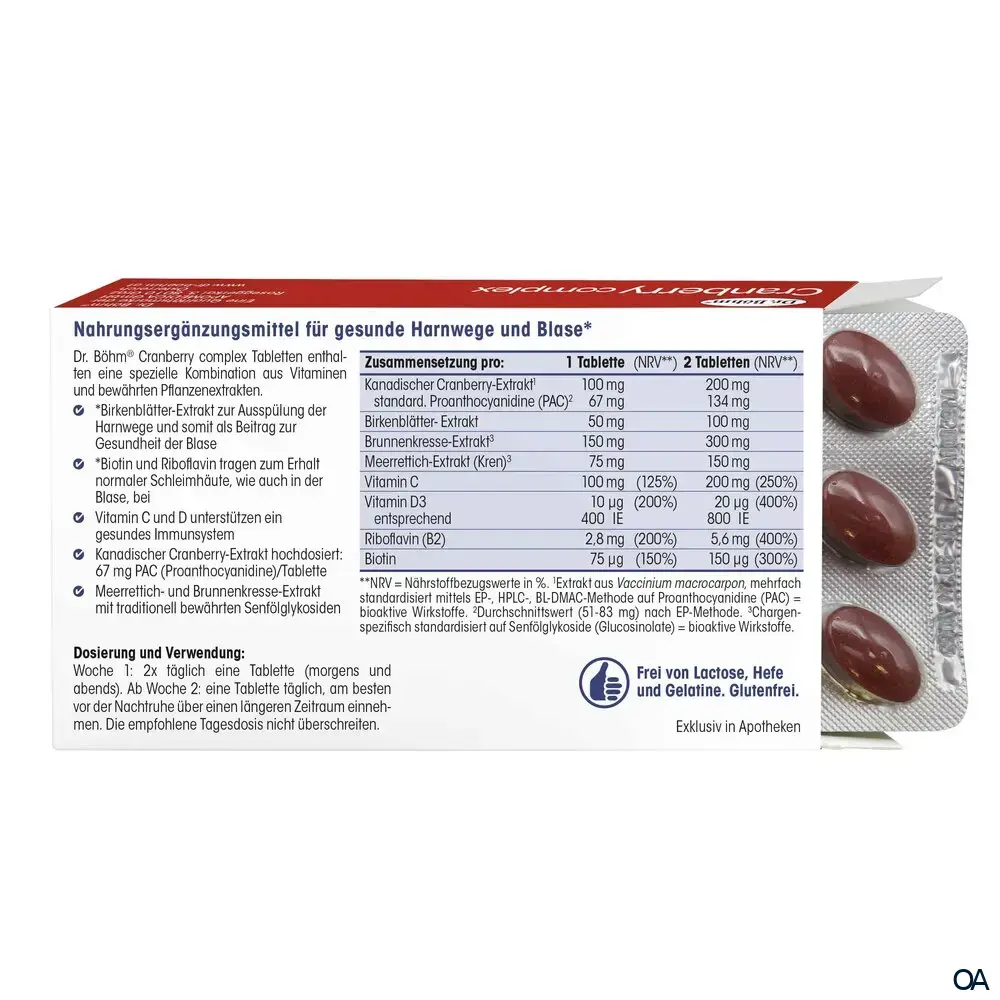Dr. Böhm® Cranberry complex Tabletten Dr. Böhm® Cranberry complex Tabletten