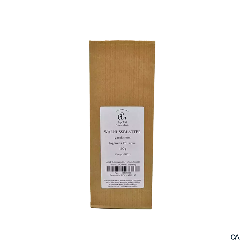 ApoFit Walnussblätter geschnitten