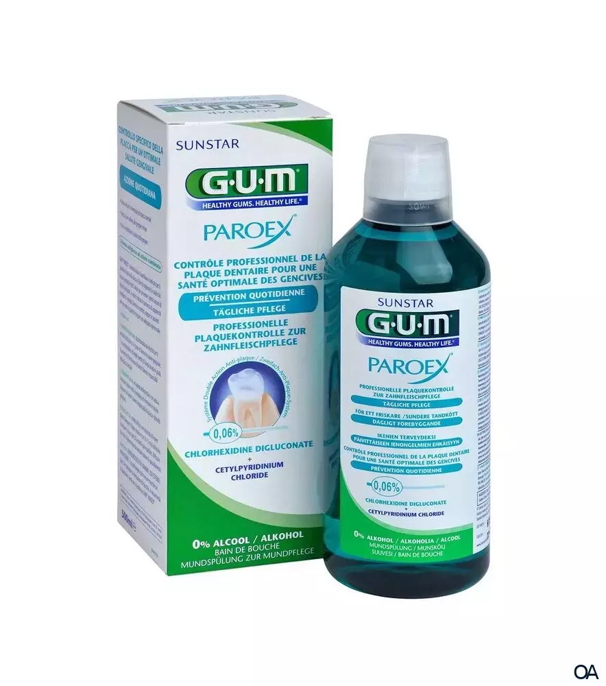 GUM® PAROEX® 0,06% CHX-Mundspülung