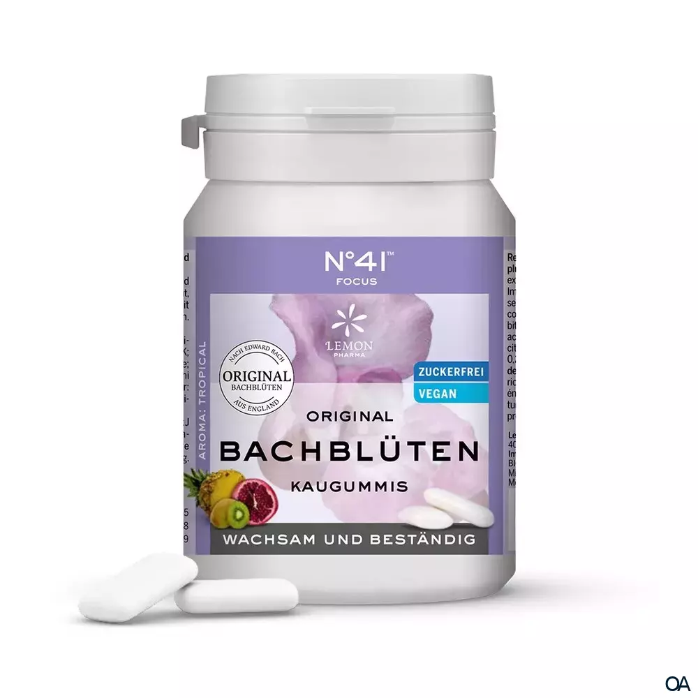 Lemon Pharma N°41 Original Bachblüten Kaugummi "Konzentration" Lemon Pharma N°41 Original Bachblüten Kaugummi "Konzentration"