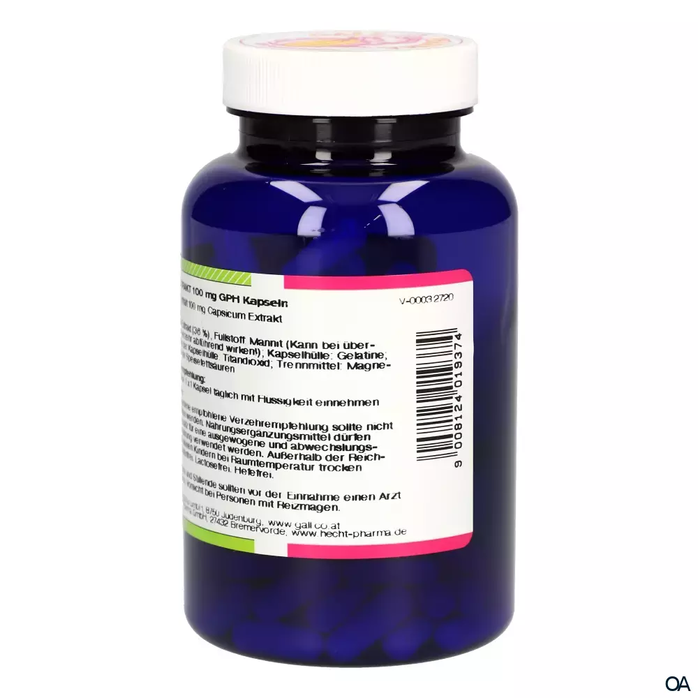 Gall Pharma Chili Extrakt 100 mg Kapseln