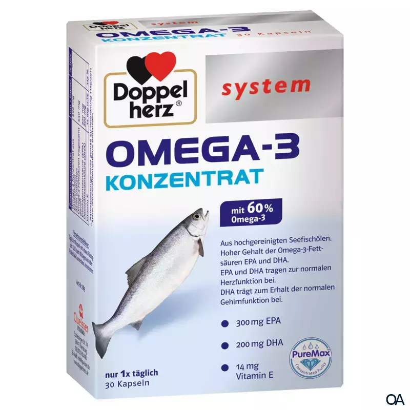 Doppelherz system OMEGA-3 KONZENTRAT Kapseln Doppelherz system OMEGA-3 KONZENTRAT Kapseln