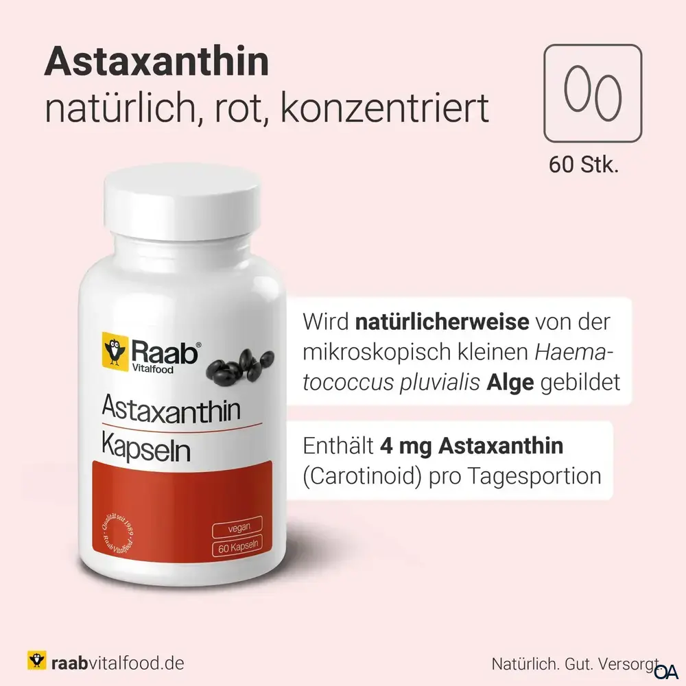 Raab® Vitalfood Astaxanthin Kapseln