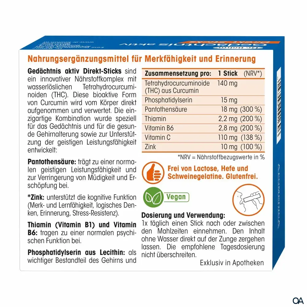 Dr. Böhm® Gedächtnis aktiv Direkt-Sticks Dr. Böhm® Gedächtnis aktiv Direkt-Sticks