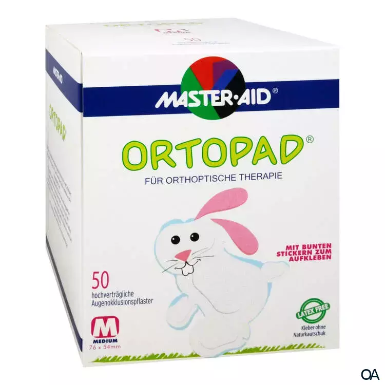 ORTOPAD® Weiß Augenokklusionspflaster Medium 76 x 54 mm ORTOPAD® Weiß Augenokklusionspflaster Medium 76 x 54 mm