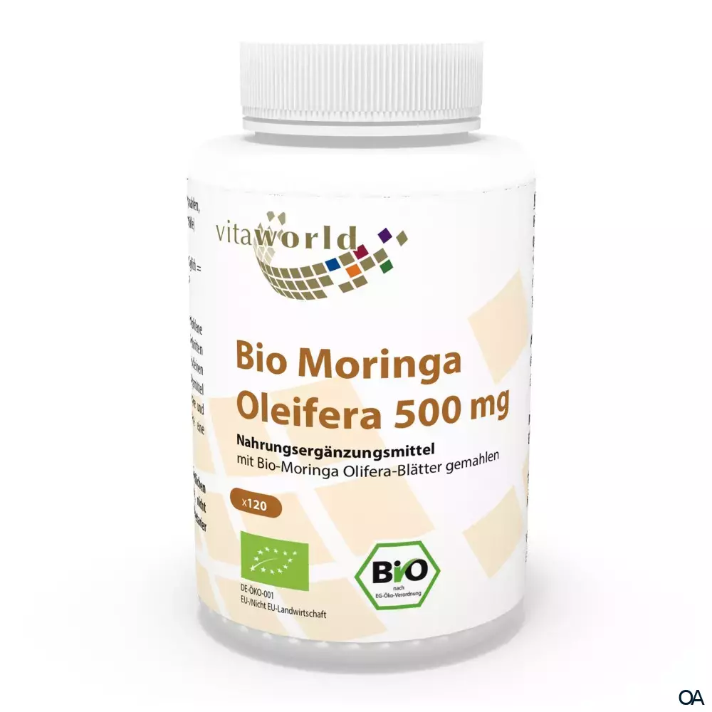 Vitaworld Moringa Oleifera Bio 500 mg Kapseln