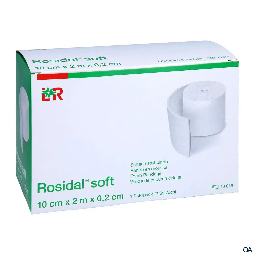 Rosidal® soft Schaumstoffbinde 10 cm x 2,0 m x 0,2 cm Rosidal® soft Schaumstoffbinde 10 cm x 2,0 m x 0,2 cm