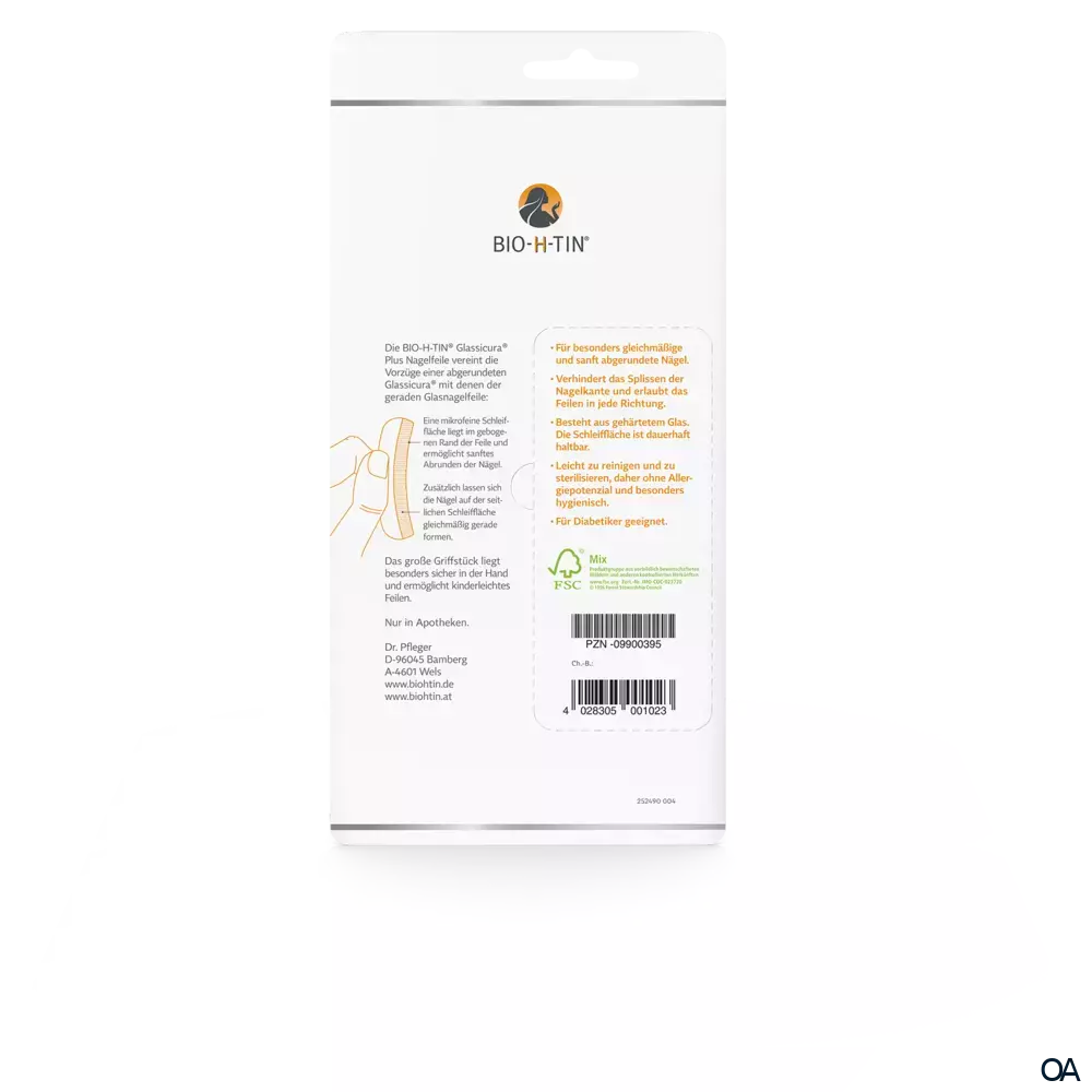 BIO-H-TIN® Glassicura Nagelfeile BIO-H-TIN® Glassicura Nagelfeile