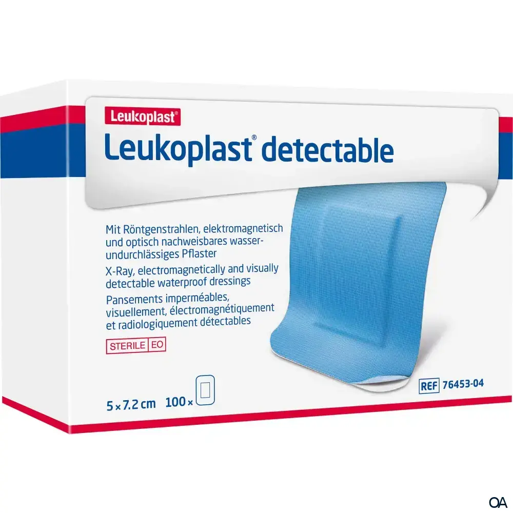 Leukoplast® detectable Wundpflaster steril, 5 x 7,2 cm