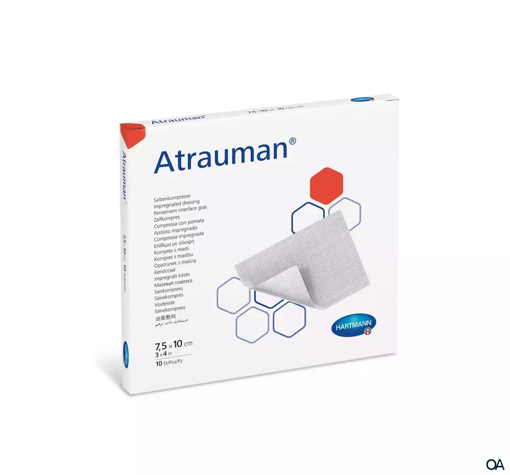 Atrauman® Salbenkompressen steril, 7,5 x 10 cm Atrauman® Salbenkompressen steril, 7,5 x 10 cm