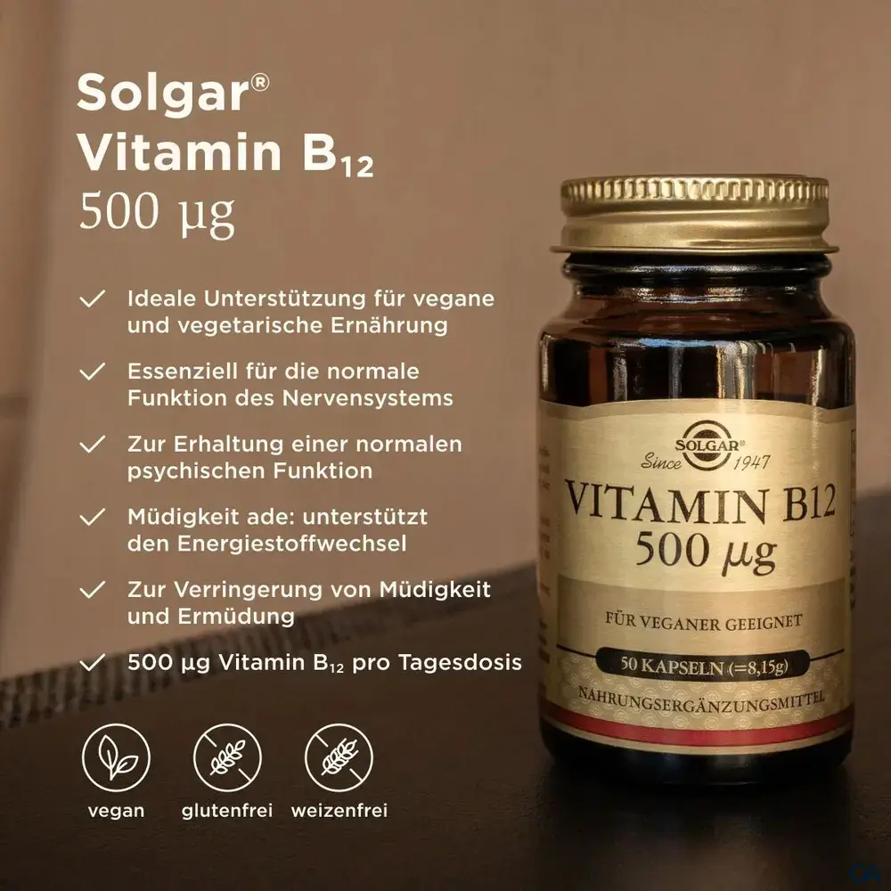 Solgar® Vitamin B12 500 mcg Kapseln