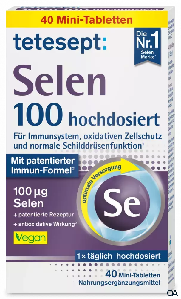 tetesept Selen 100 hochdosiert Mini-Tabletten