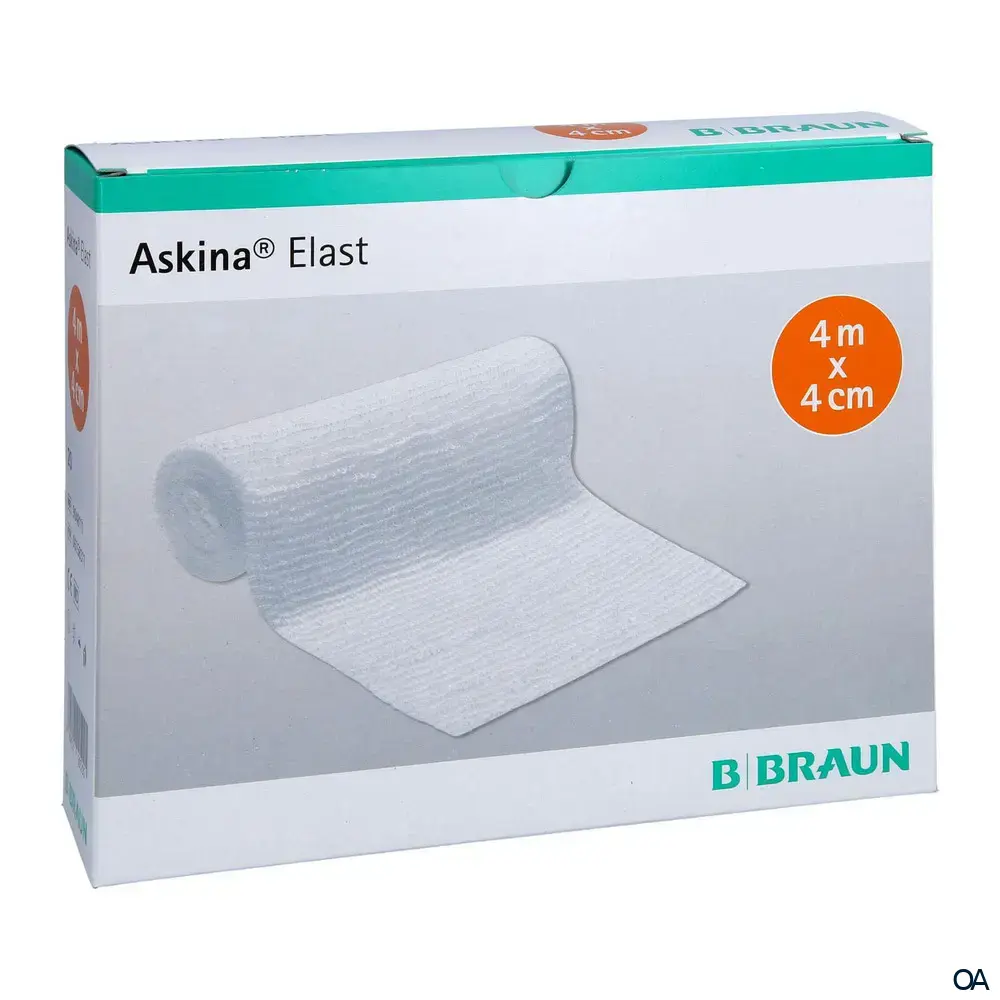 Askina® Elast Elastische Fixierbinde, 4 cm x 4 m