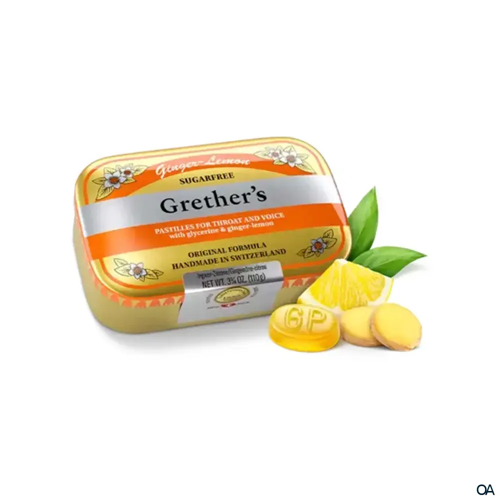 Grether's Ginger Lemon Weichpastillen zuckerfrei Grether's Ginger Lemon Weichpastillen zuckerfrei