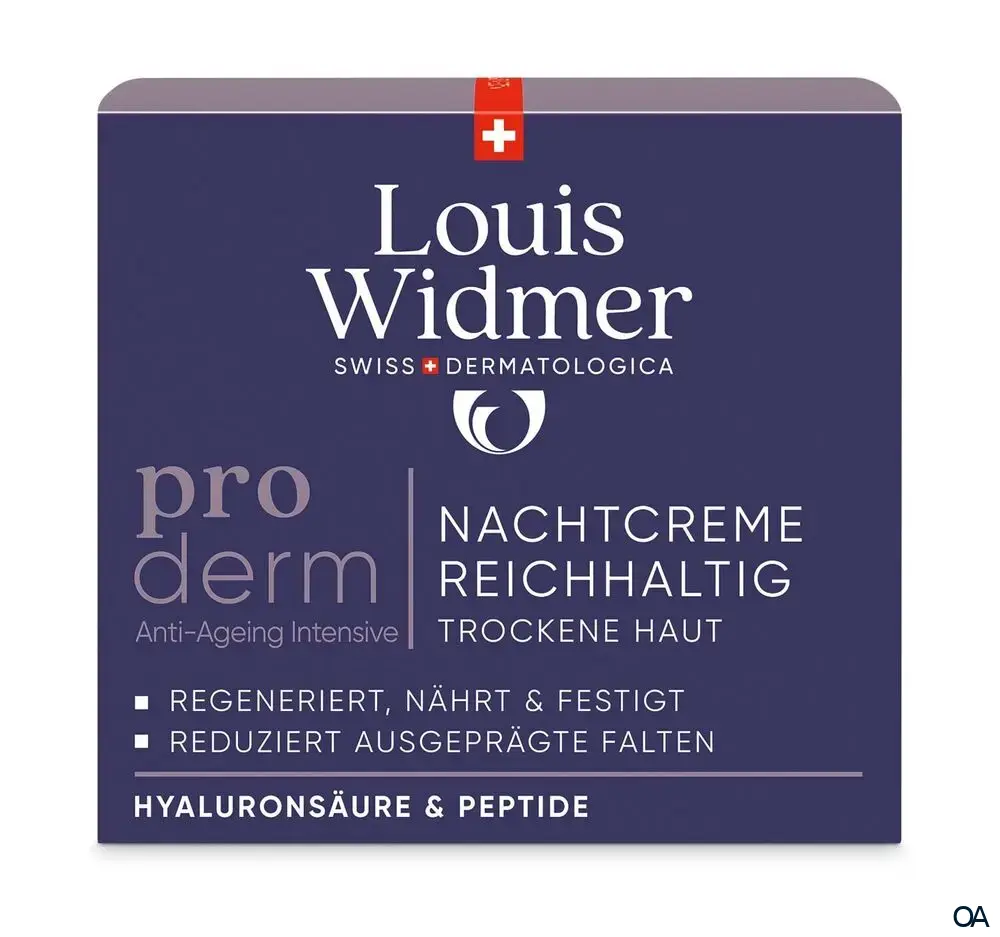 Louis Widmer proderm Nachtcreme reichhaltig - leicht parfümiert Louis Widmer proderm Nachtcreme reichhaltig - leicht parfümiert