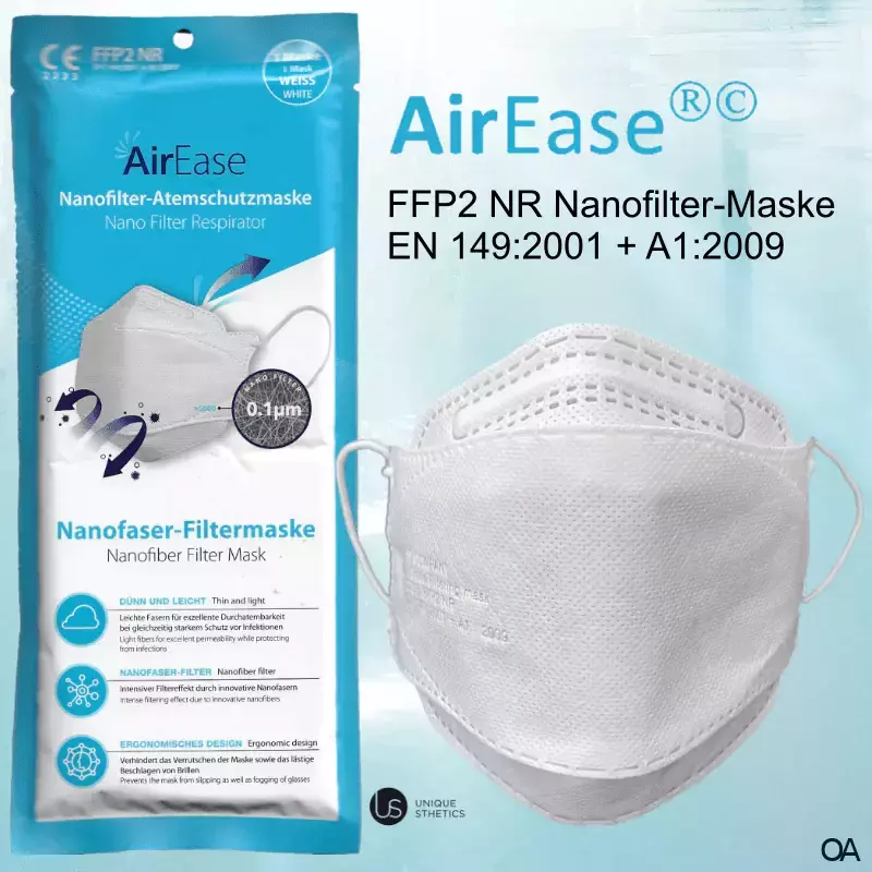 Air Ease FFP2 Nanofilter Maske Air Ease FFP2 Nanofilter Maske