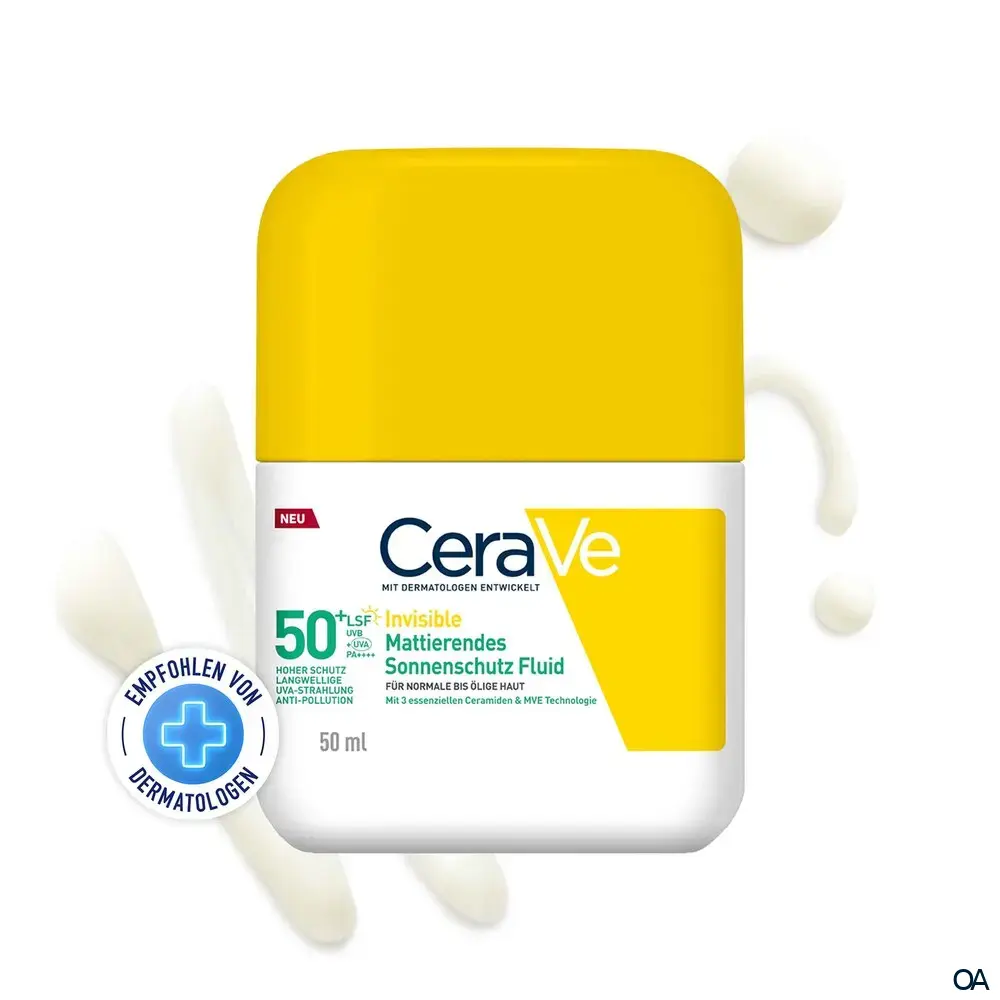 CeraVe Invisible Mattierendes Sonnenschutz Fluid LSF 50+