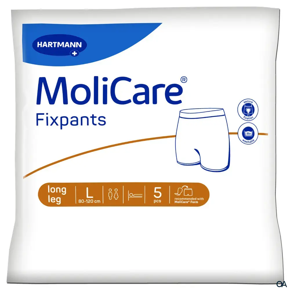 MoliCare® Fixpants long leg - Fixierhosen Braun - Größe L