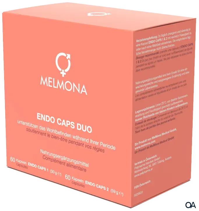Melmona Endo Caps Duo Kapseln 2 x 60 Stück
