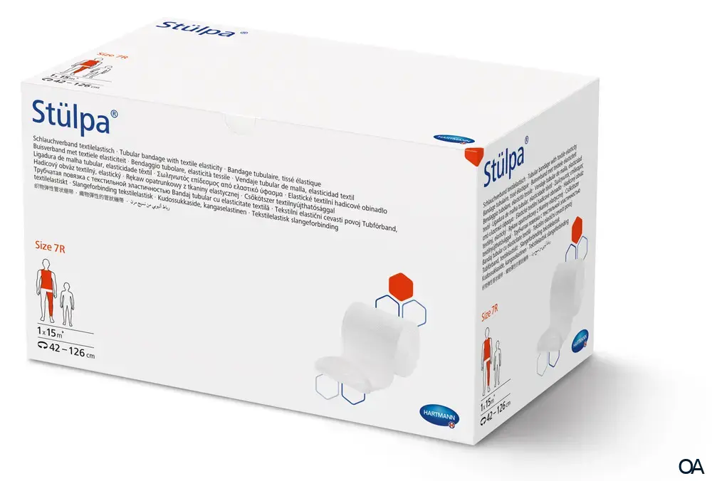 Stülpa® Rollen Schlauchverband textilelastisch, Gr. 7 R, 21 cm breit, 15 m lang
