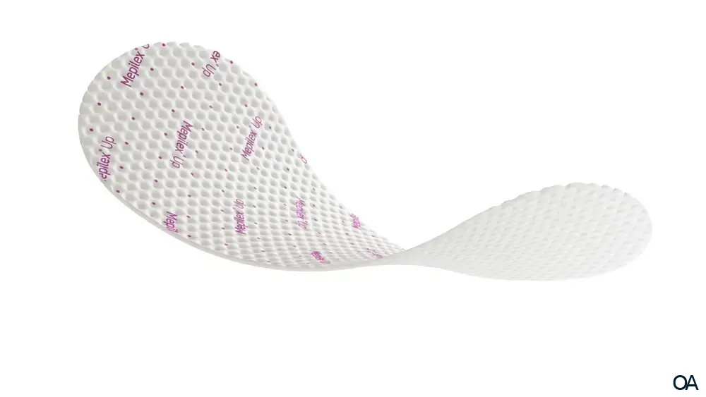 Mepilex® Up Absorbierender Schaumverband steril, 20 x 20 cm Mepilex® Up Absorbierender Schaumverband steril, 20 x 20 cm