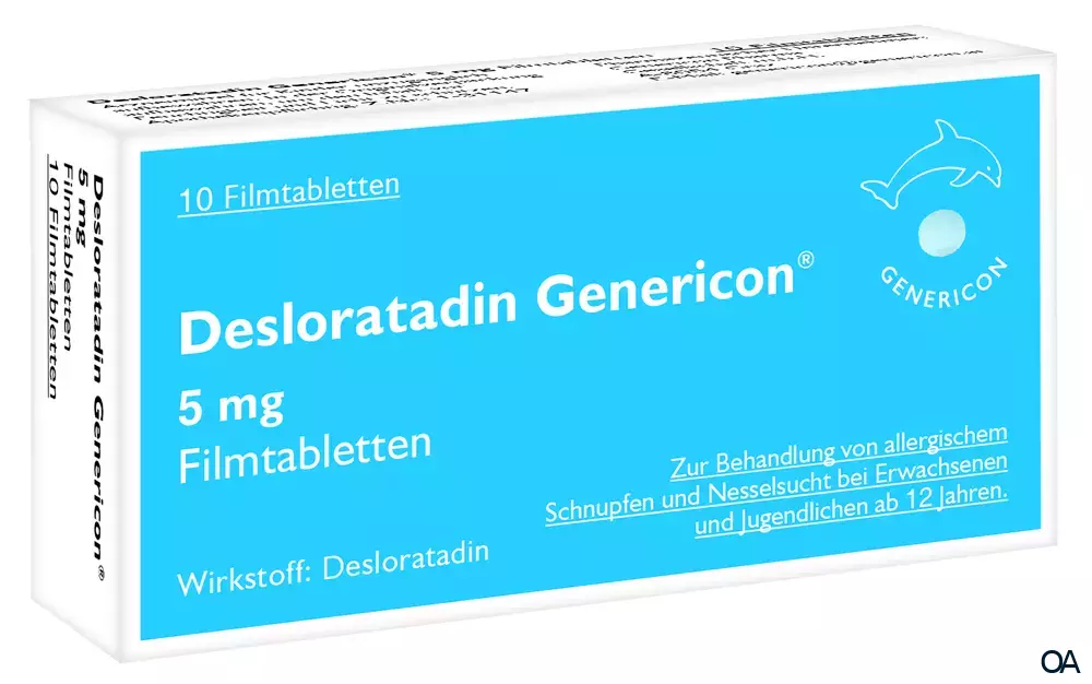 Desloratadin Genericon 5 mg Filmtabletten Desloratadin Genericon 5 mg Filmtabletten
