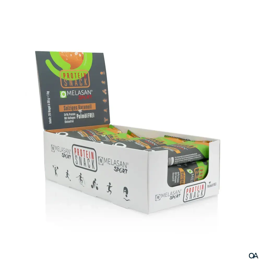 Melasan PROTEIN SNACK Salziges Karamell Riegel 50 g