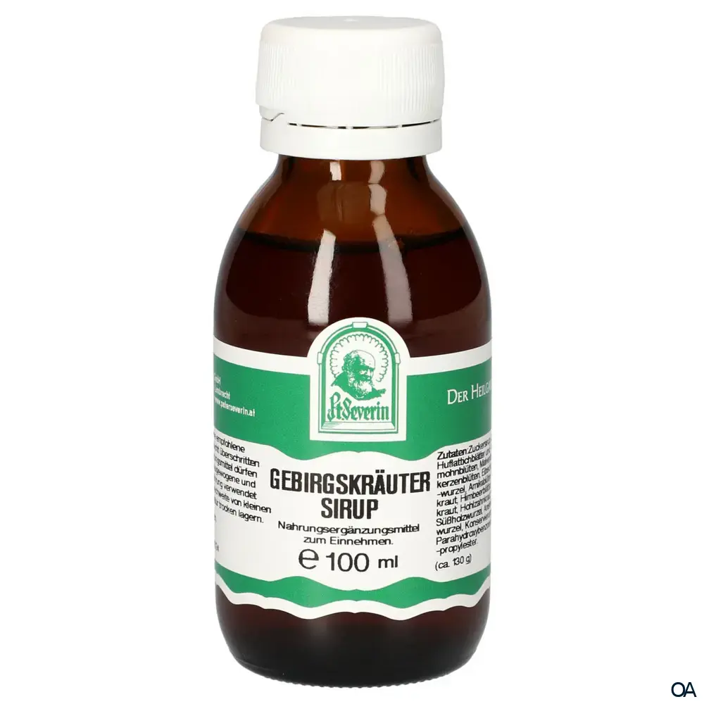 Pater Severin Gebirgskräuter Sirup Pater Severin Gebirgskräuter Sirup