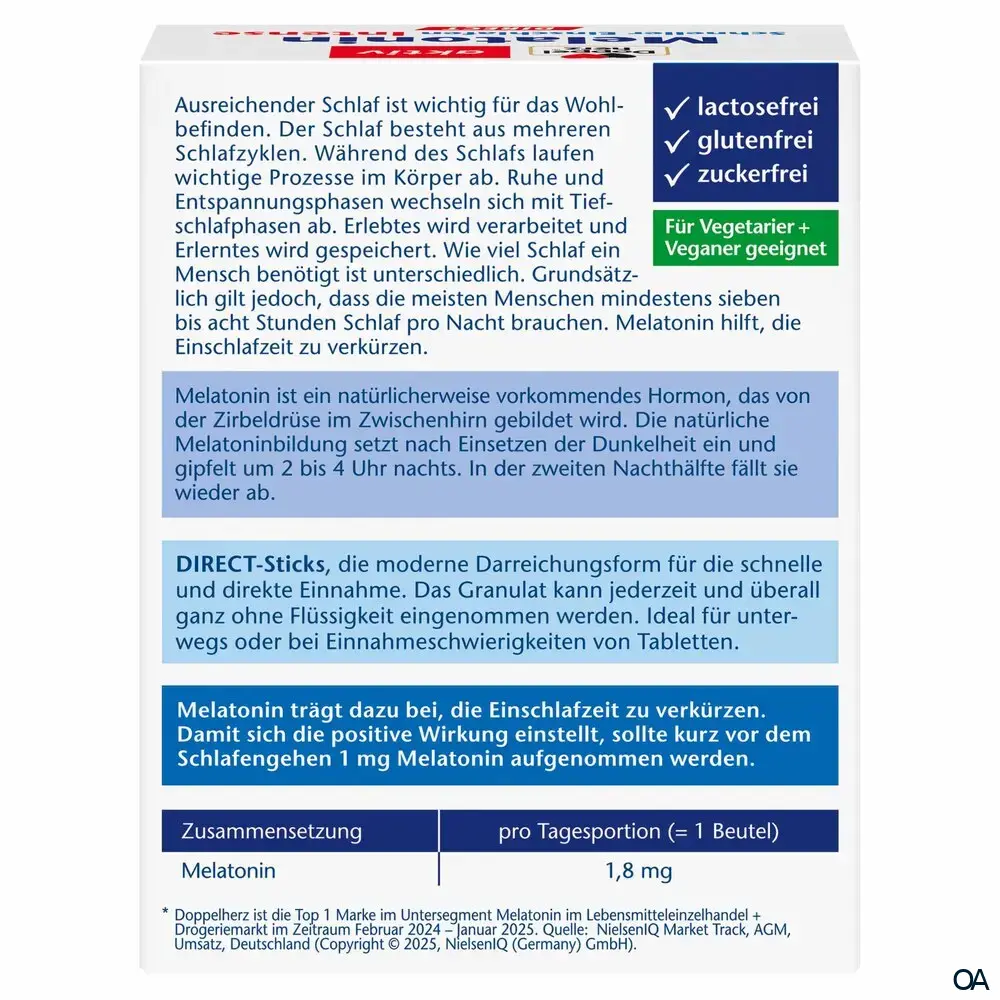 Doppelherz aktiv Melatonin DIRECT Sticks Doppelherz aktiv Melatonin DIRECT Sticks