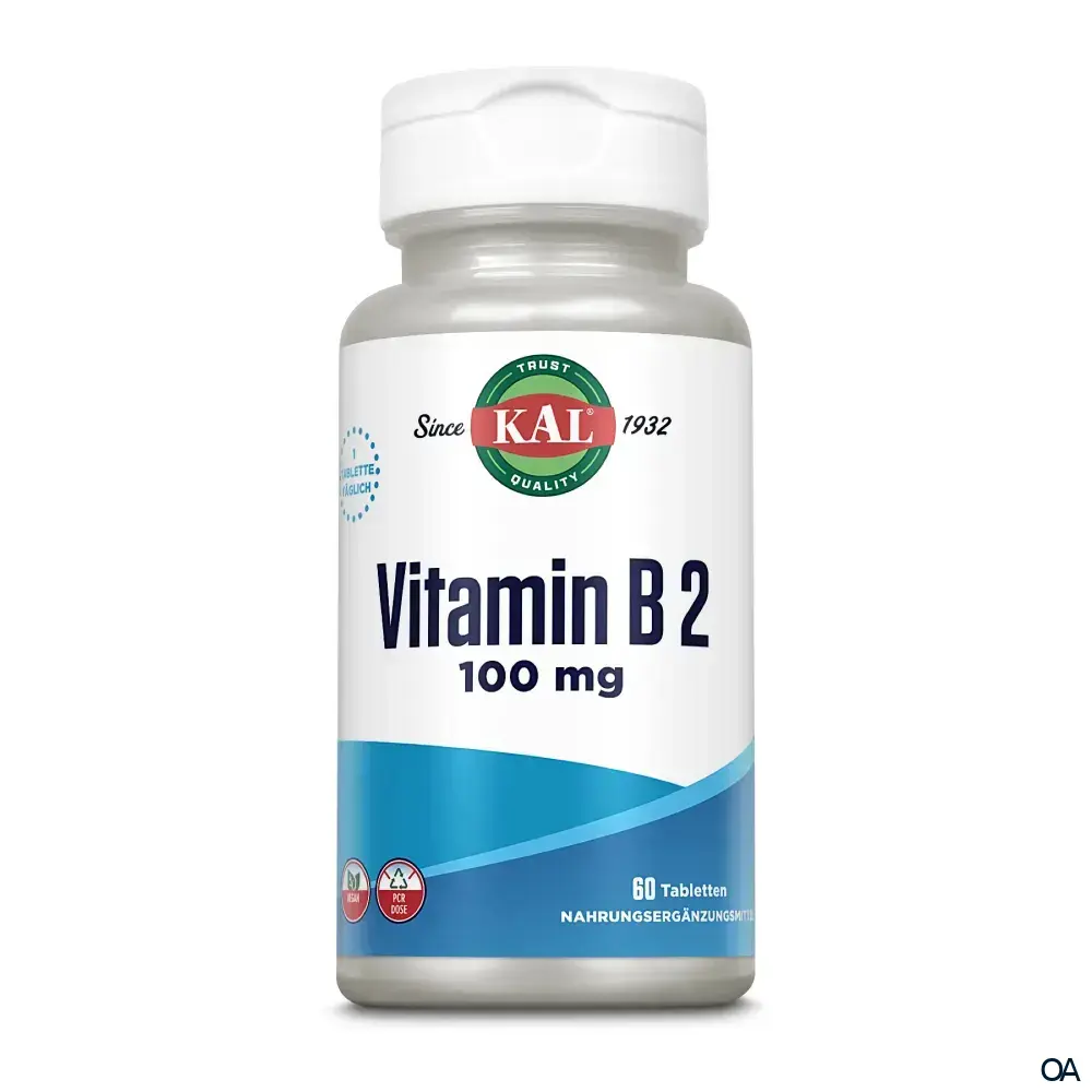 KAL Vitamin B2 100 mg Tabletten KAL Vitamin B2 100 mg Tabletten