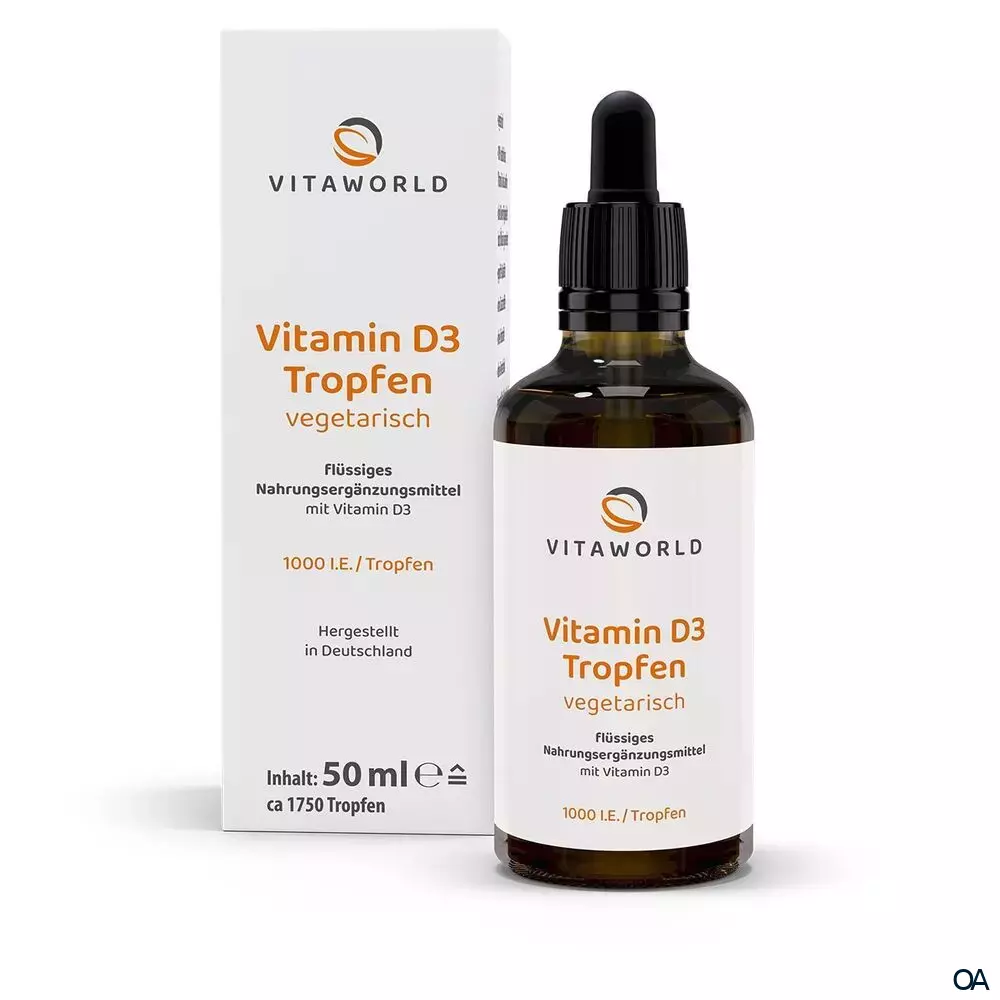Vitaworld Vitamin D3 Tropfen 1.000 I.E. Vitaworld Vitamin D3 Tropfen 1.000 I.E.
