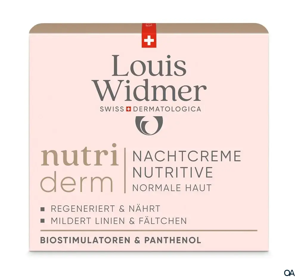 Louis Widmer nutriderm Nachtcreme Nutritive - leicht parfümiert Louis Widmer nutriderm Nachtcreme Nutritive - leicht parfümiert