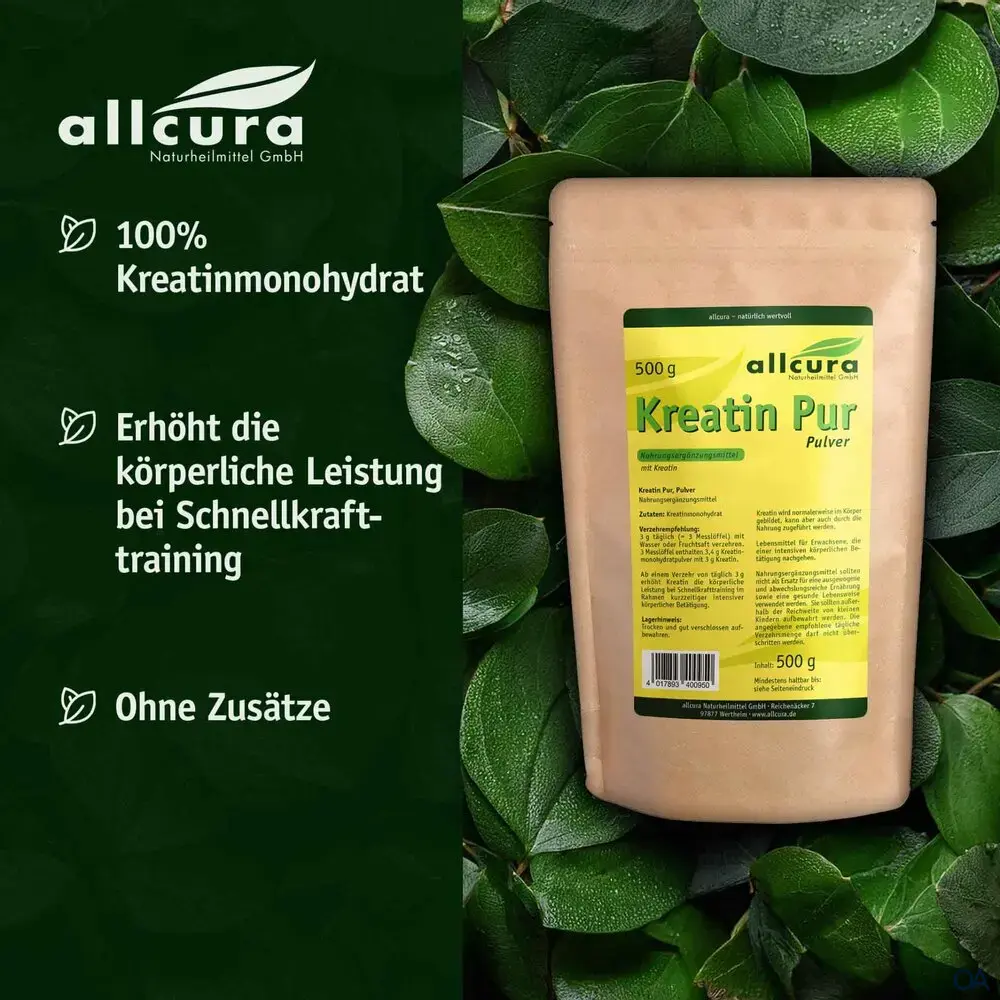 Allcura Kreatin Pur Pulver Allcura Kreatin Pur Pulver