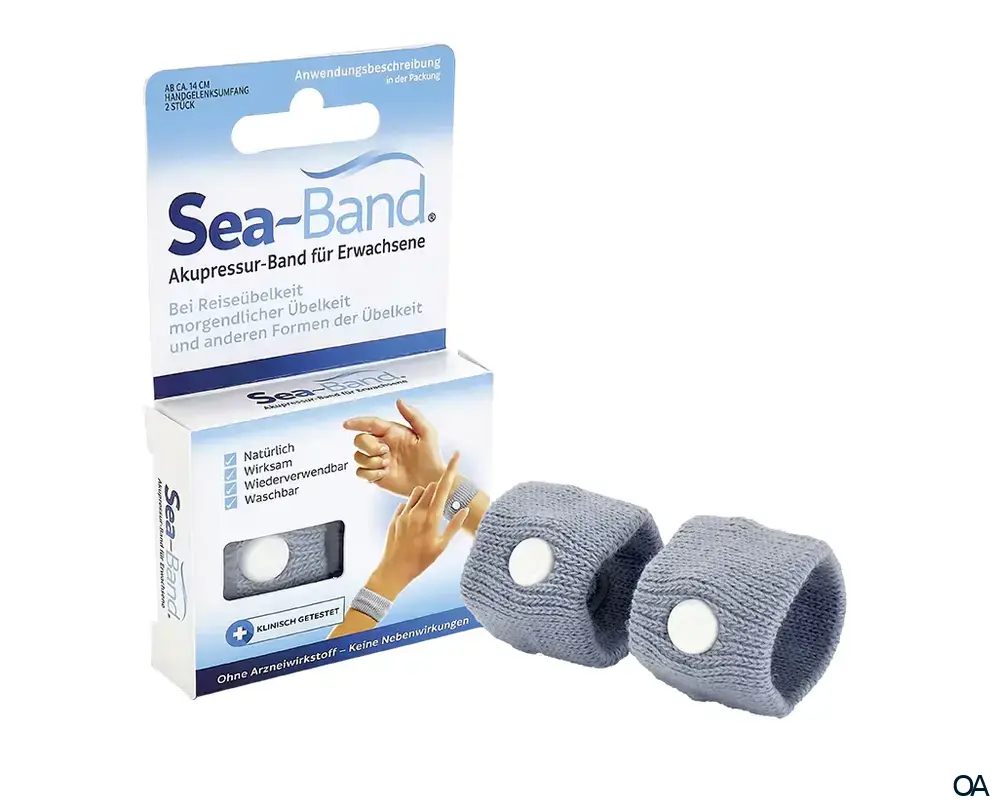 SEA-BAND® Akupressurband für Erwachsene, Grau, 14 cm SEA-BAND® Akupressurband für Erwachsene, Grau, 14 cm