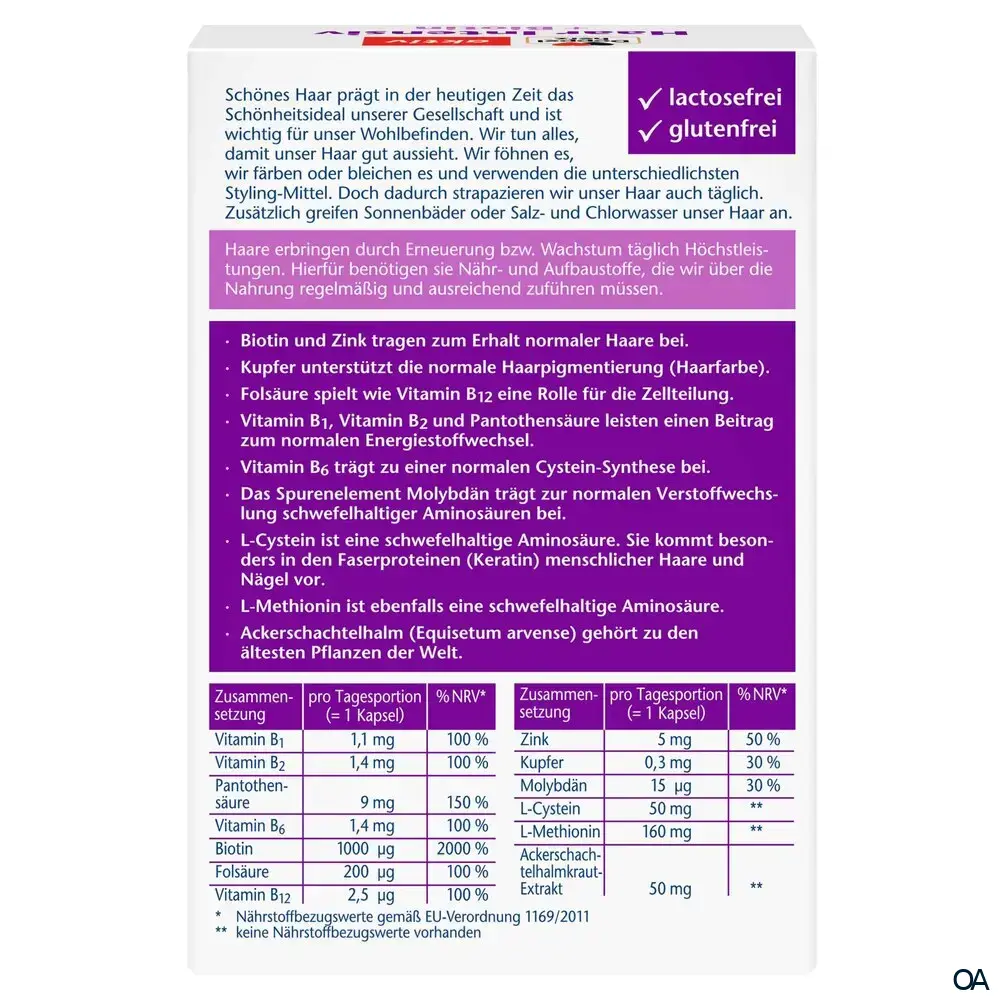 Doppelherz aktiv Haar Intensiv + Biotin Kapseln