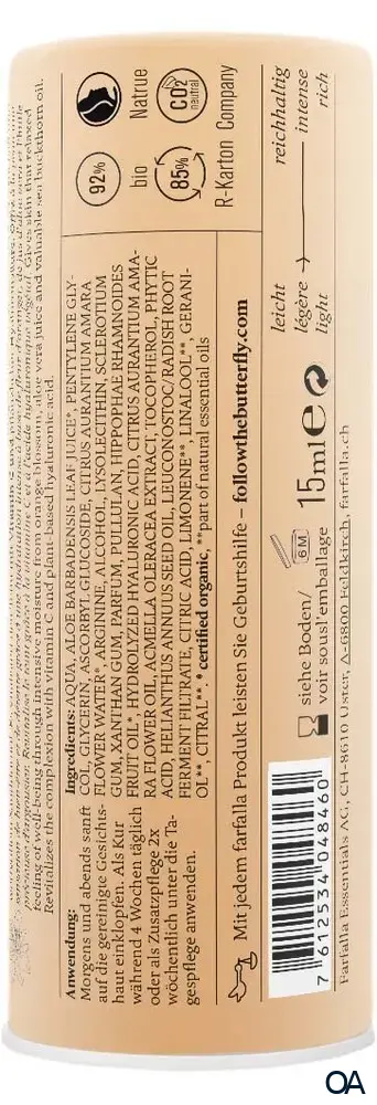 Farfalla Orangenblüte C+ Wirkstoffserum, Healthy Aging