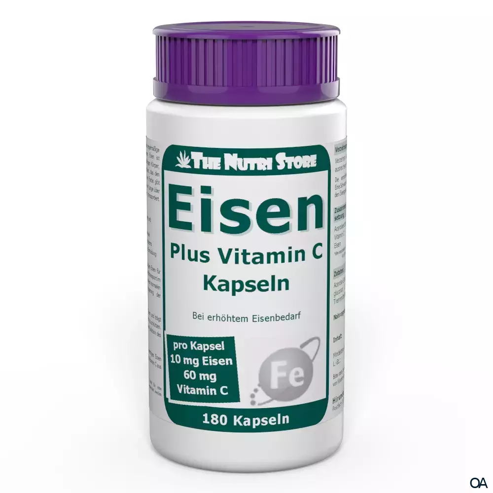 The Nutri Store Eisen Plus Vitamin C Kapseln The Nutri Store Eisen Plus Vitamin C Kapseln