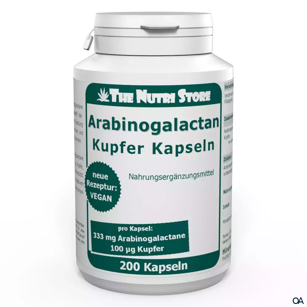 The Nutri Store Arabinogalactan Kupfer Kapseln