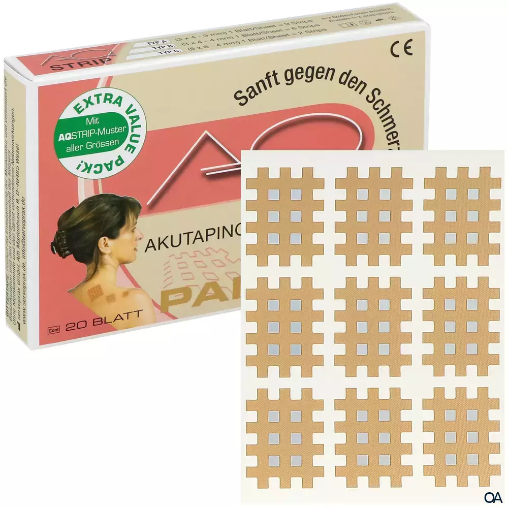 AQ® Strip Gittertape Hautfarben, Größe A, 3 x 4 cm, 20 x 9 Stück AQ® Strip Gittertape Hautfarben, Größe A, 3 x 4 cm, 20 x 9 Stück