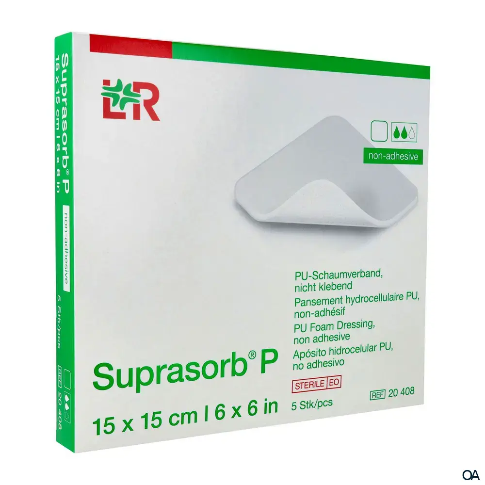 Suprasorb® P PU-Schaumverband non-adhesive steril, 15 x 15 cm