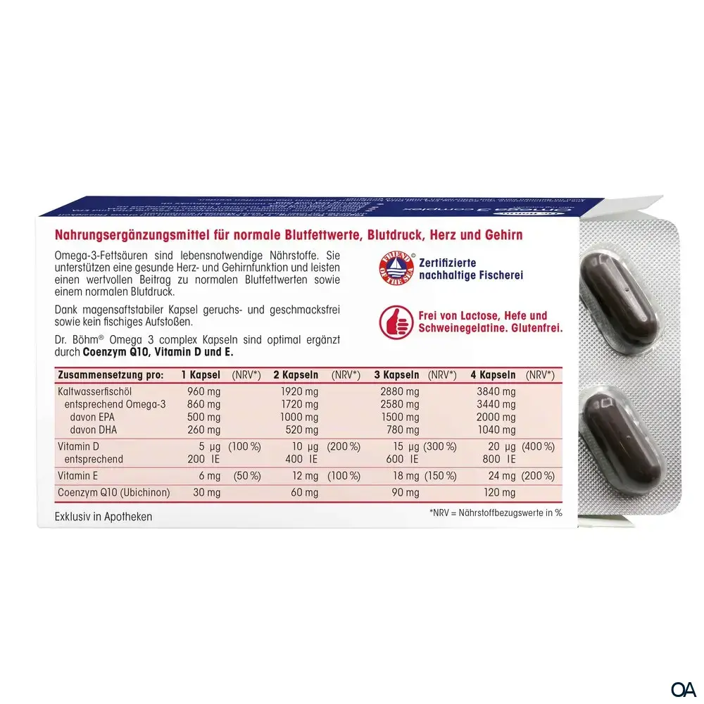 Dr. Böhm® Omega 3 complex 860 mg Kapseln Dr. Böhm® Omega 3 complex 860 mg Kapseln