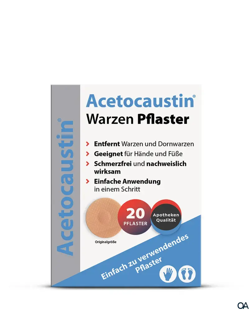 Acetocaustin® Warzen Pflaster für Warzen & Dornwarzen
