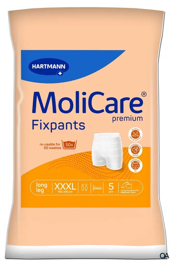 MoliCare® Premium Fixpants Long Leg - Fixierhosen orange - Größe XXXL MoliCare® Premium Fixpants Long Leg - Fixierhosen orange - Größe XXXL